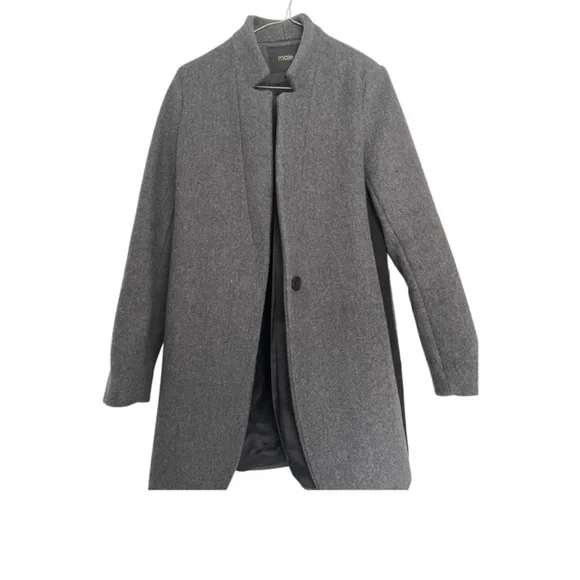 Maje Women's Gray Blazer Coat - Picture 3 of 4